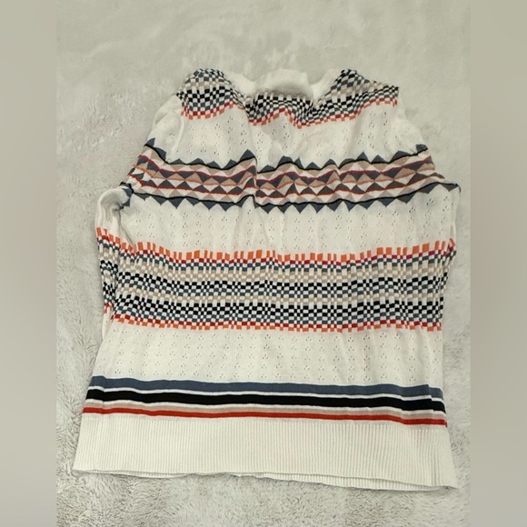 Pendleton Button Up Cardigan Aztec Design Linen Blend Large Petite - Picture 2 of 5